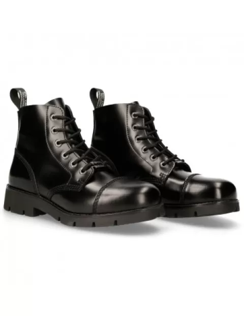 New Rock Boots | Boots^Ankle Boot Black Ranger With Laces M-Ranger006-S2