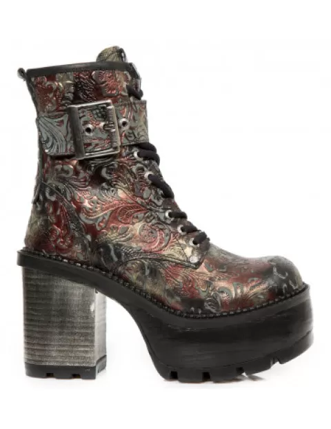 New Rock High heels^Ankle Boot Trail M-Seve03-C2