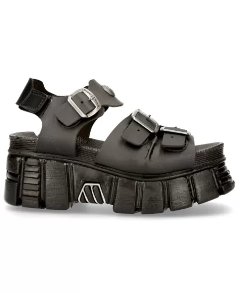 New Rock Sandals | Sandals^Bio Black Tower  M-Bios101Sf-V1