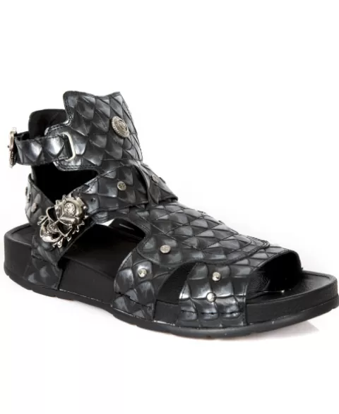 New Rock Sandals | Sandals^Bio Metal Skull M-Bio17-C8