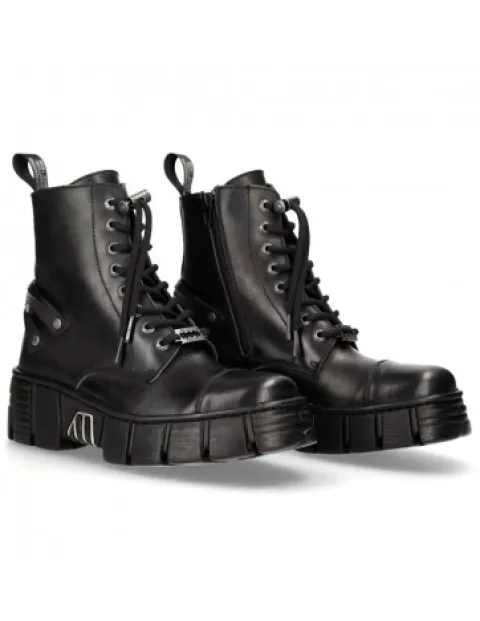 New Rock Wall^Boot Black Tower  M-Wall048-C1