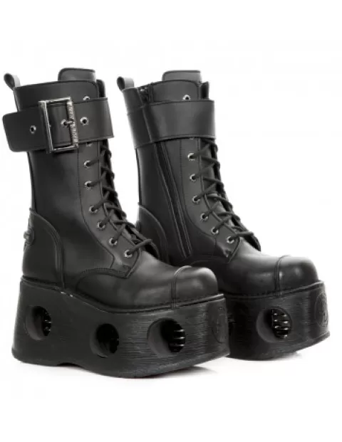 New Rock High heels^Boot Metallic M-312-V1