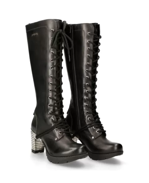 New Rock Boots | Boots^High Boot Black Trail M-Tr005-S1