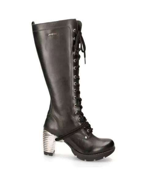 New Rock Boots | Boots^High Boot Black Trail M-Tr005-S1