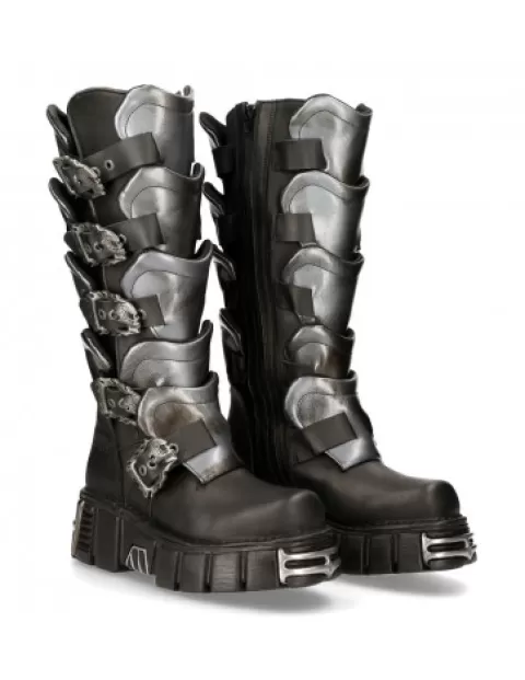 New Rock Boots | Boots^High Boot Metallic M-738-S1