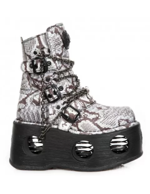 New Rock High heels^Metallic M-1011-C2