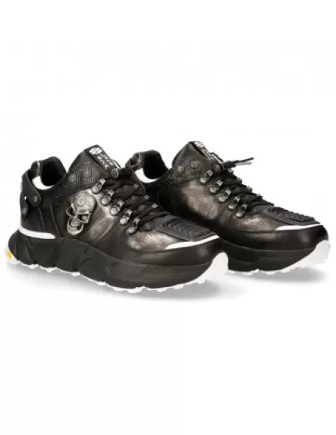 New Rock Sneakers | Sneakers^Shoe Black Spider With Laces M-Chrono005-S5